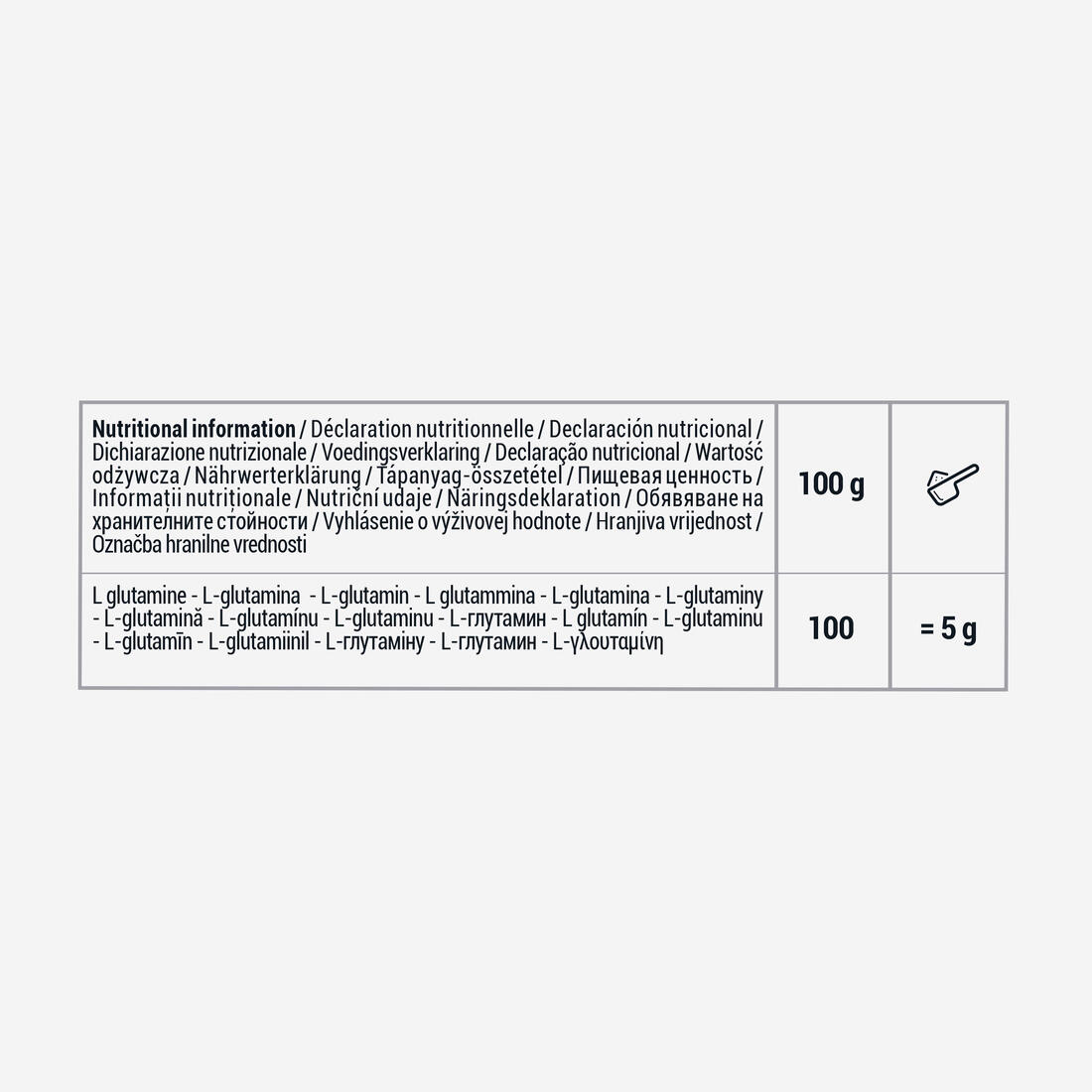 Glutamine goût neutre 250g