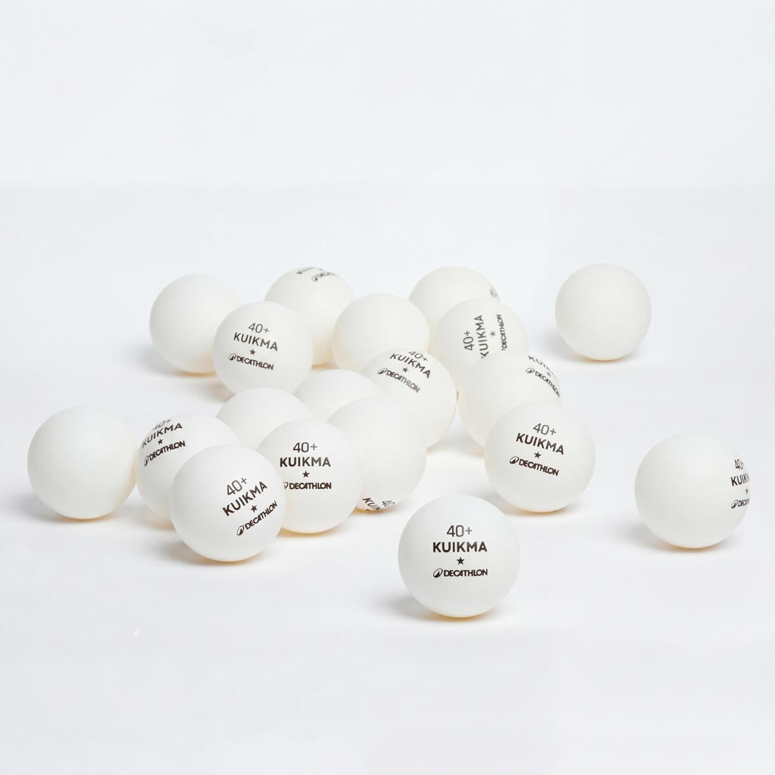 BALLES DE TENNIS DE TABLE TTB 100 1* 40+ X72 BLANCHES