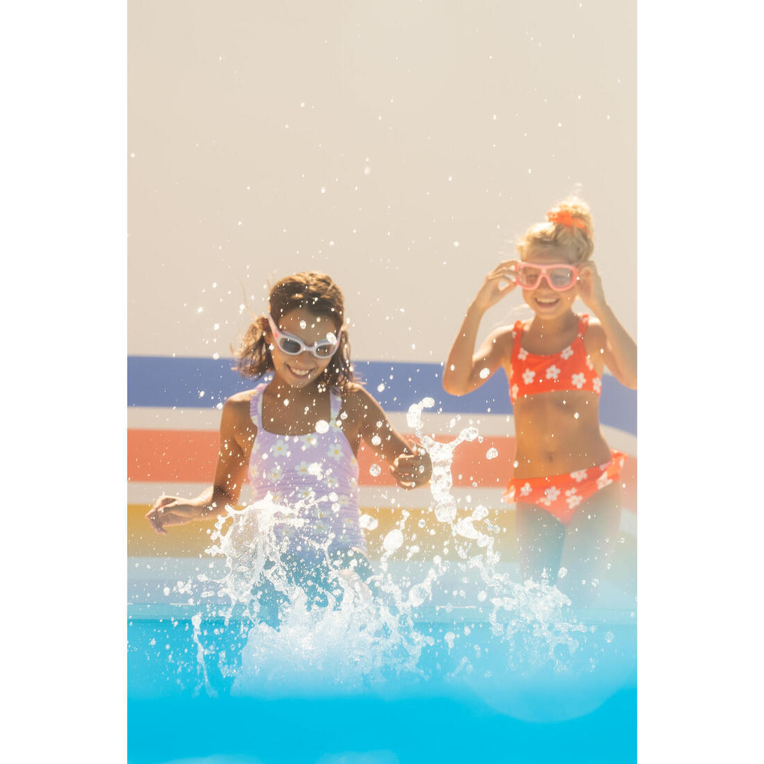 Maillot de bain de natation 1 pièce Fille enfant Lila marg lilas