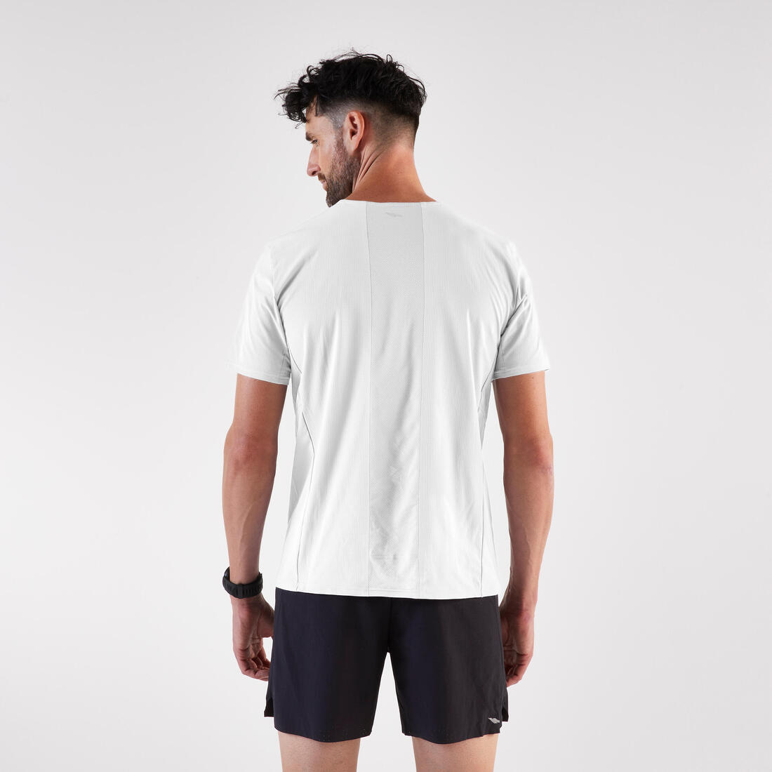 T-shirt de running respirant homme - kiprun run 900 light bleu et