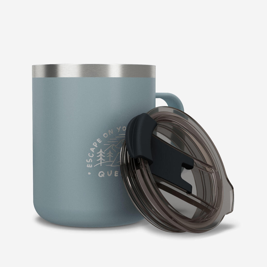 Mug 900 isotherme 0,35L en inox, pour le camping, la randonnée/trekking