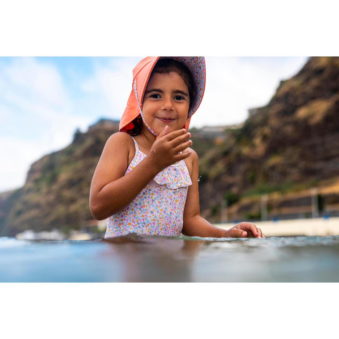 Maillot De Bain Bébé Fille Une Pièce Imprimé Avec Des Volants