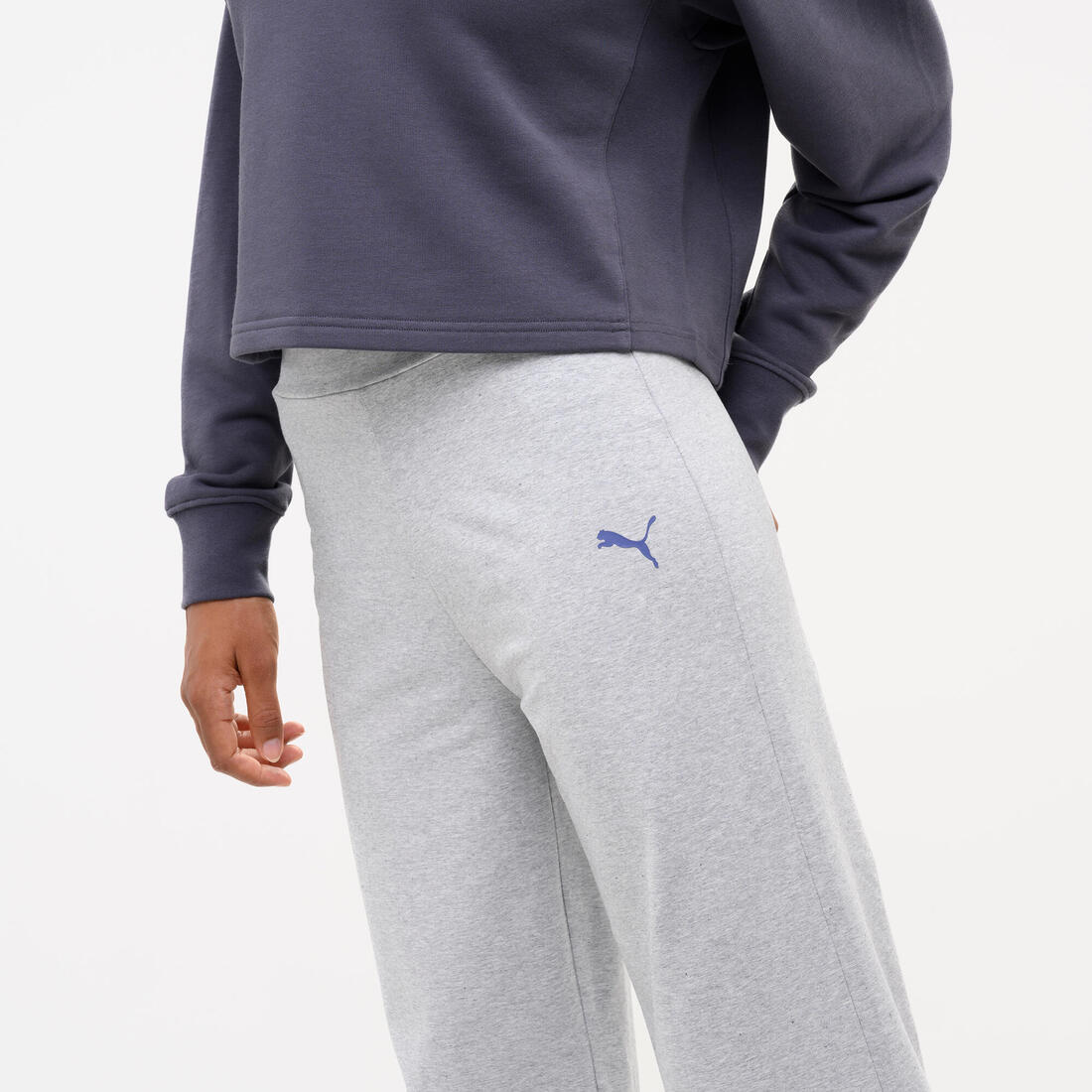 Pantalon droit en coton femme