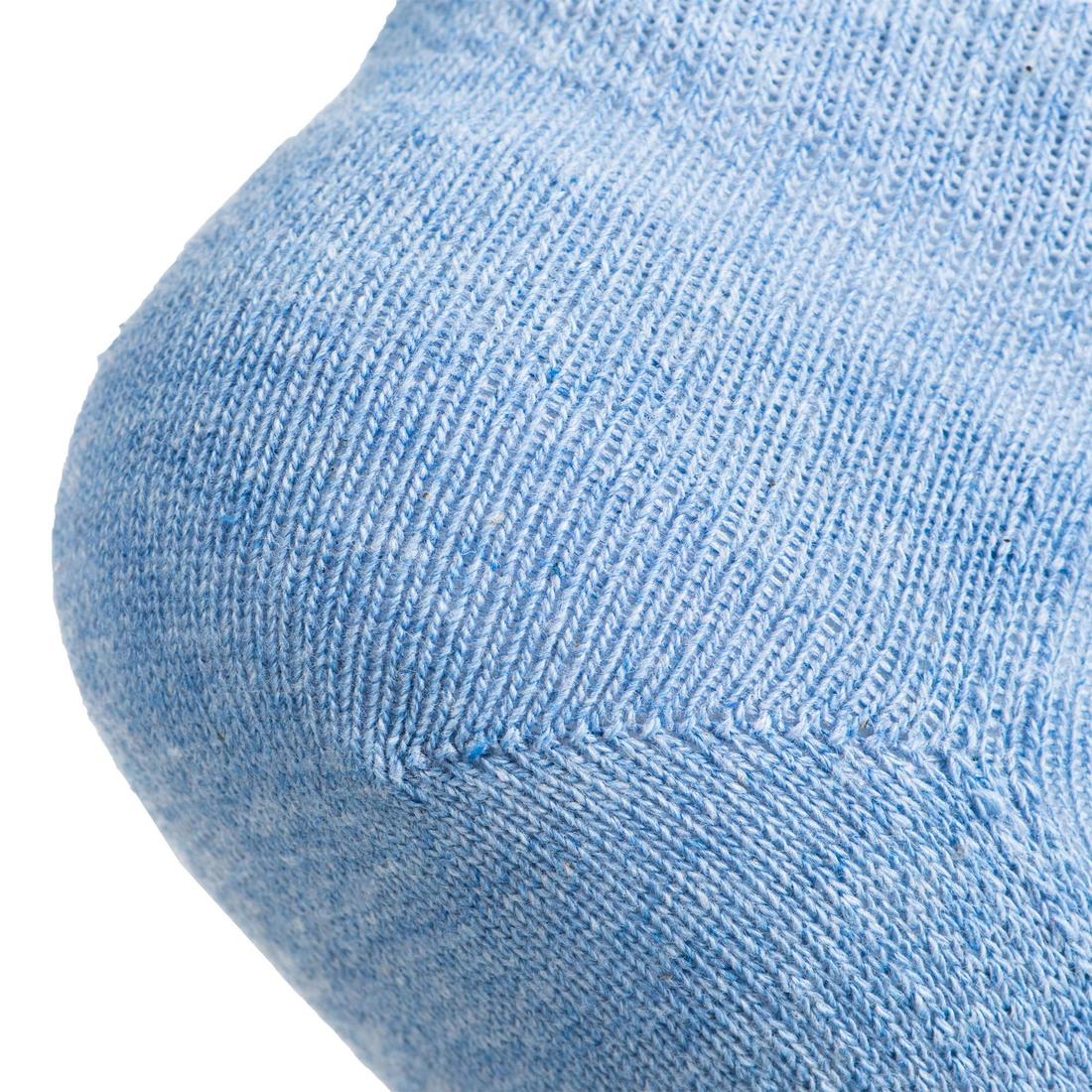 CHAUSSETTES DE SPORT ENFANT MI-HAUTES RS 160 MARINE LOT DE 3