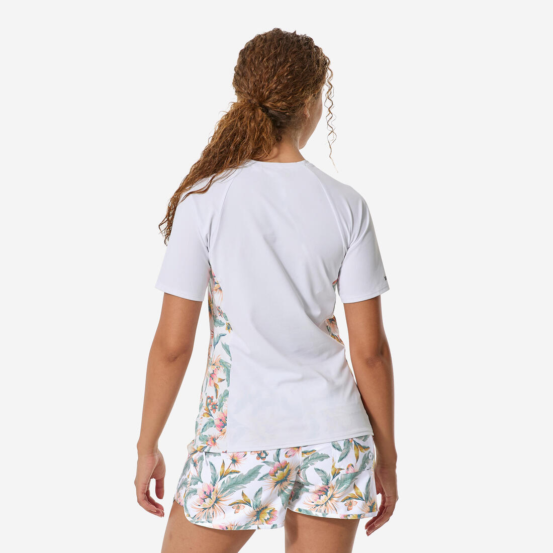 T-shirt anti uv surf manches courtes femme, Kanika rayé