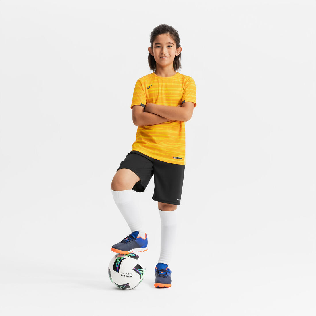 Chaussettes de football rayée enfant viralto club jr marine
