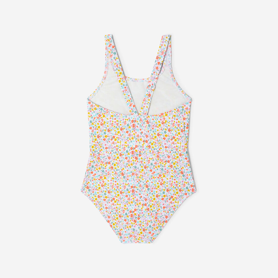 Maillot de bain 1 pièce natation fille, Vega mimi corail