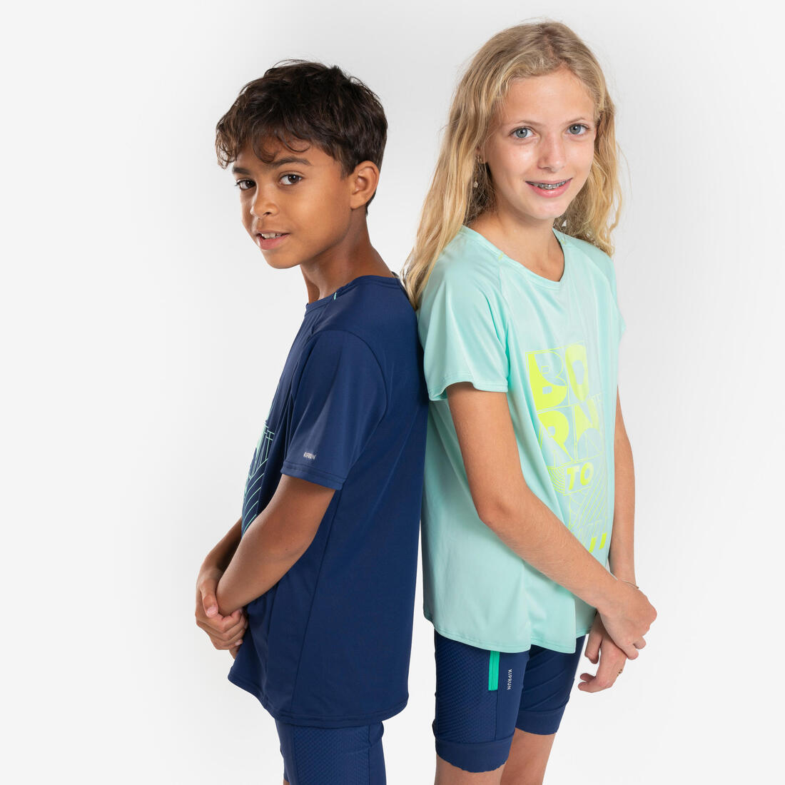 T-shirt de running respirant Fille - KIPRUN DRY+ 500 pastel