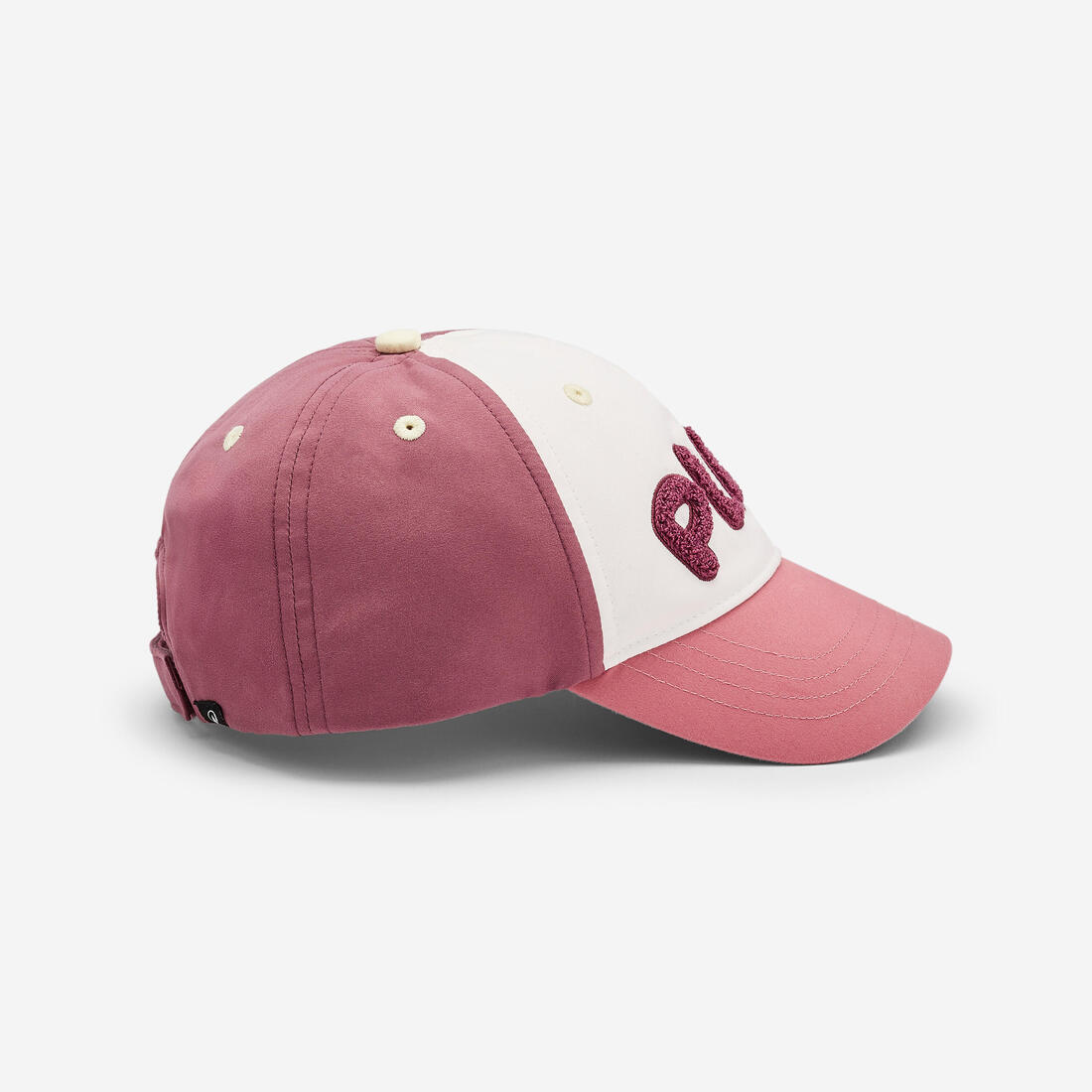 Casquette multisport ajustable bébé mixte, Rose blanc terracotta