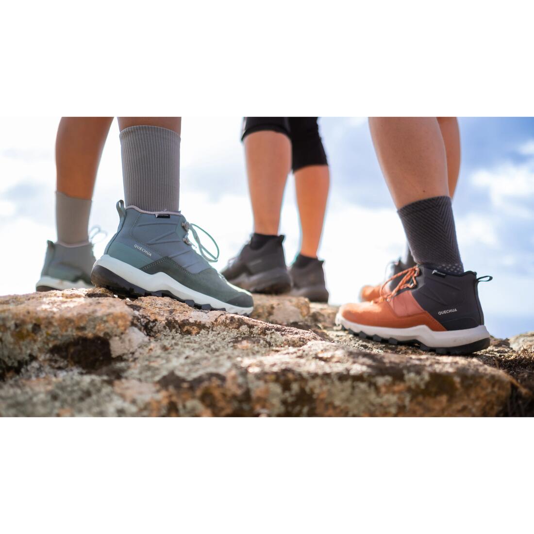 Chaussures de randonnée montagne imperméables femme, MH500