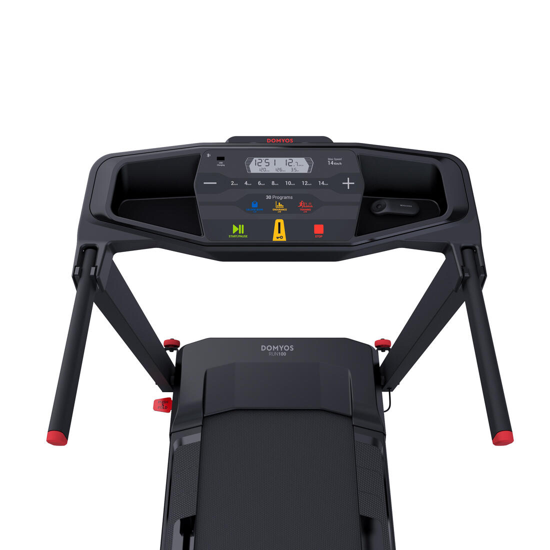 Tapis de course run100e, compact et connecté, 14 km/h, 45x120 cm