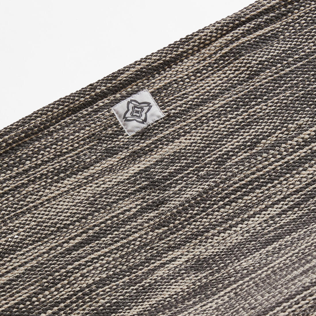 Tapis et sur-tapis de yoga doux coton 183cm x 68cm x4 mm, gris chine