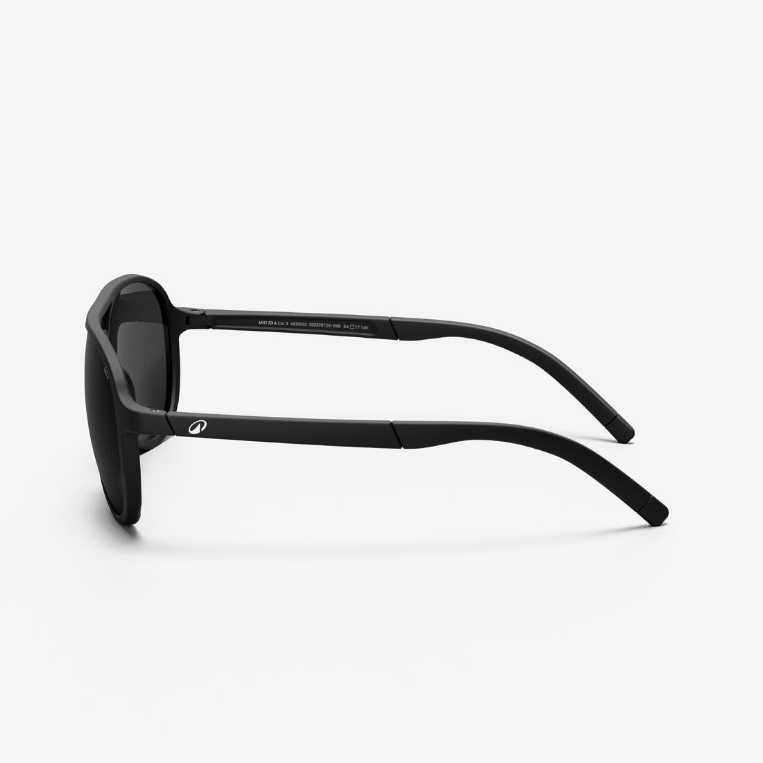 Lunettes de soleil randonnée - MH120A - adulte - catégorie 3 noires