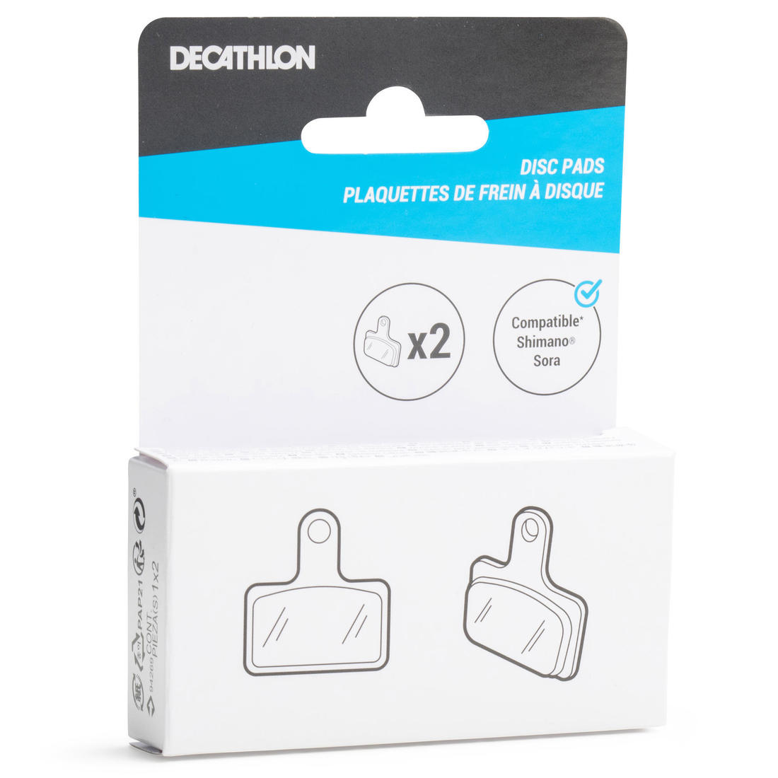 Plaquettes de frein a disque route compatible shimano