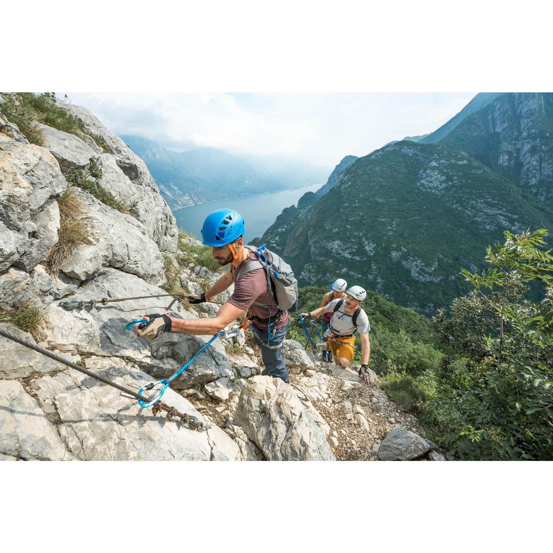 CASQUE D'ESCALADE ET D'ALPINISME - ROCK GRIS