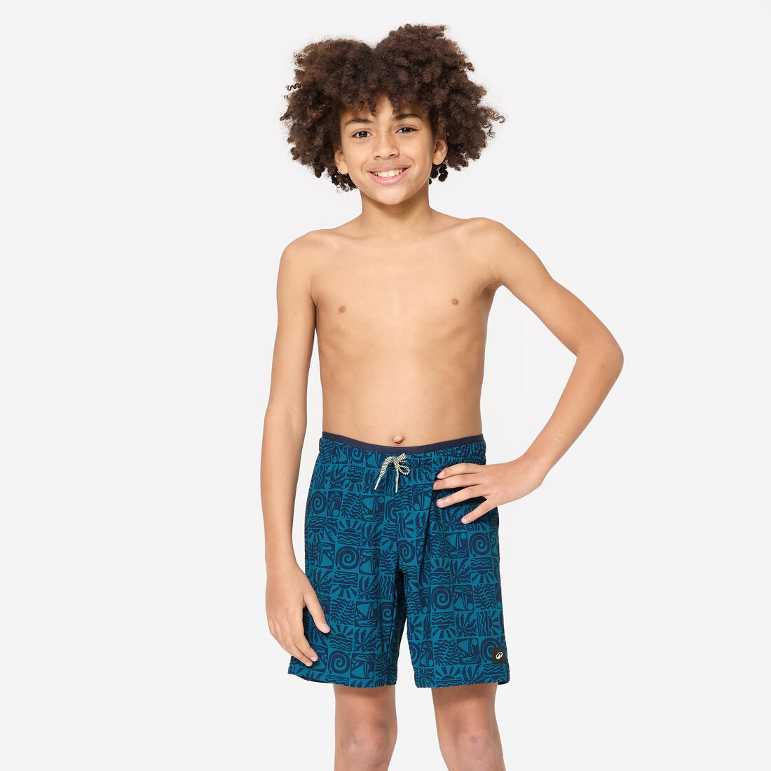Short de bain long natation Garçon - 100 Hotu