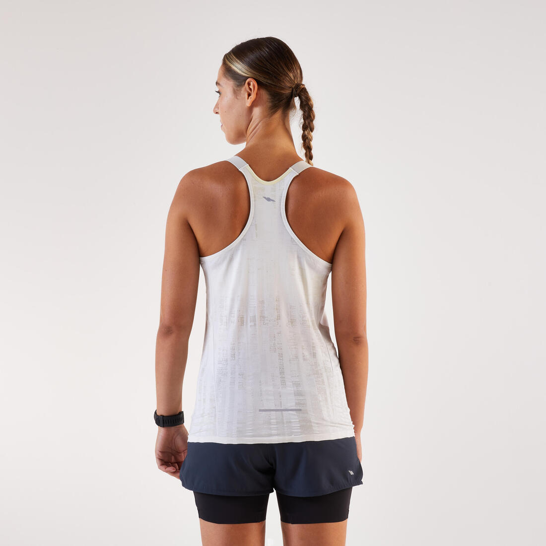 Débardeur de running Femme avec brassière intégrée, Kiprun Run 500 Confort