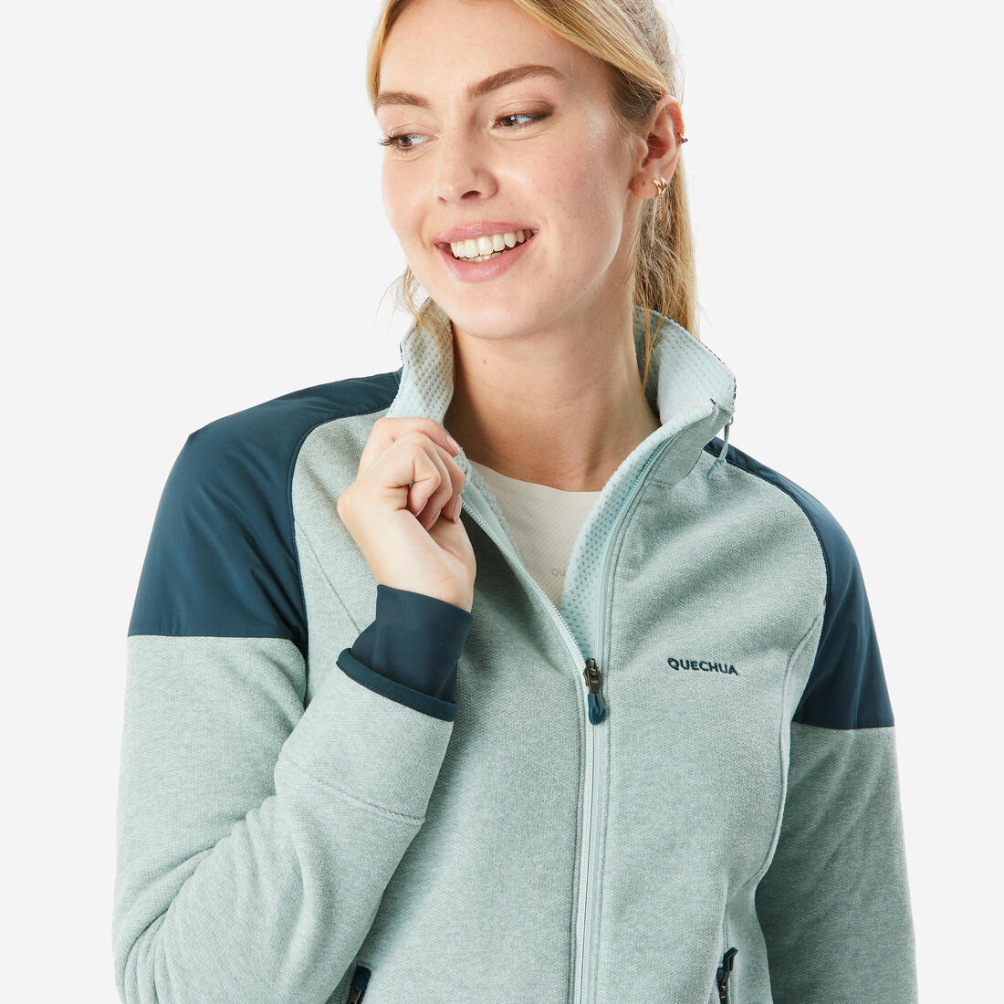 Polaire de randonnée chaude femme, MH500 Mountain