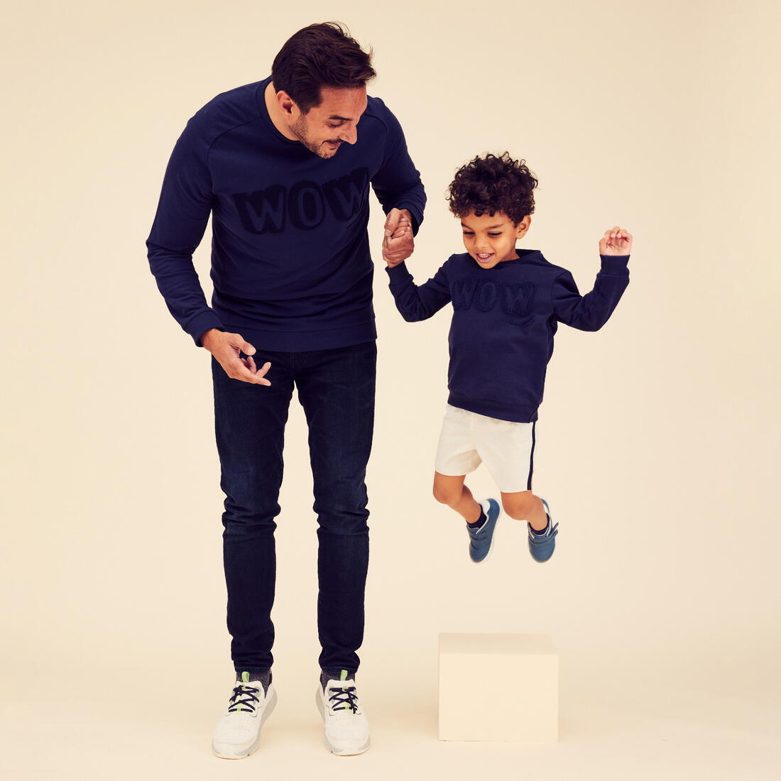 Sweat decat'oons imprimé beige baby gym enfant