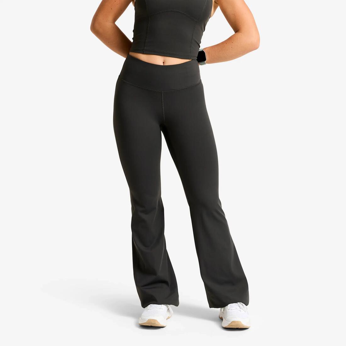 Legging de sport flare et taille haute femme, Shape