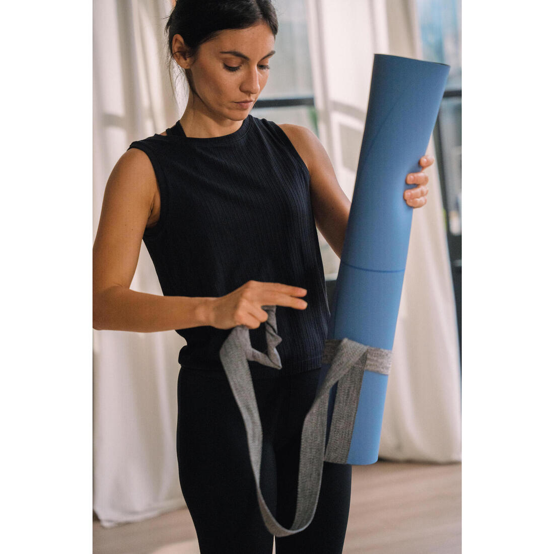 Tapis de yoga dynamique ultra adhérent épaisseur 4 mm