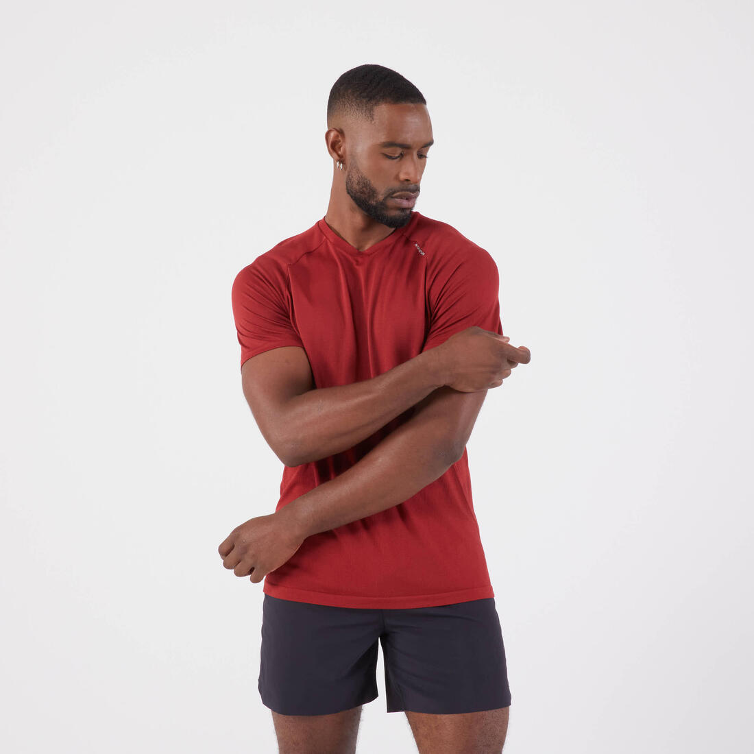 T-shirt de running sans coutures homme - kiprun run 500 confort