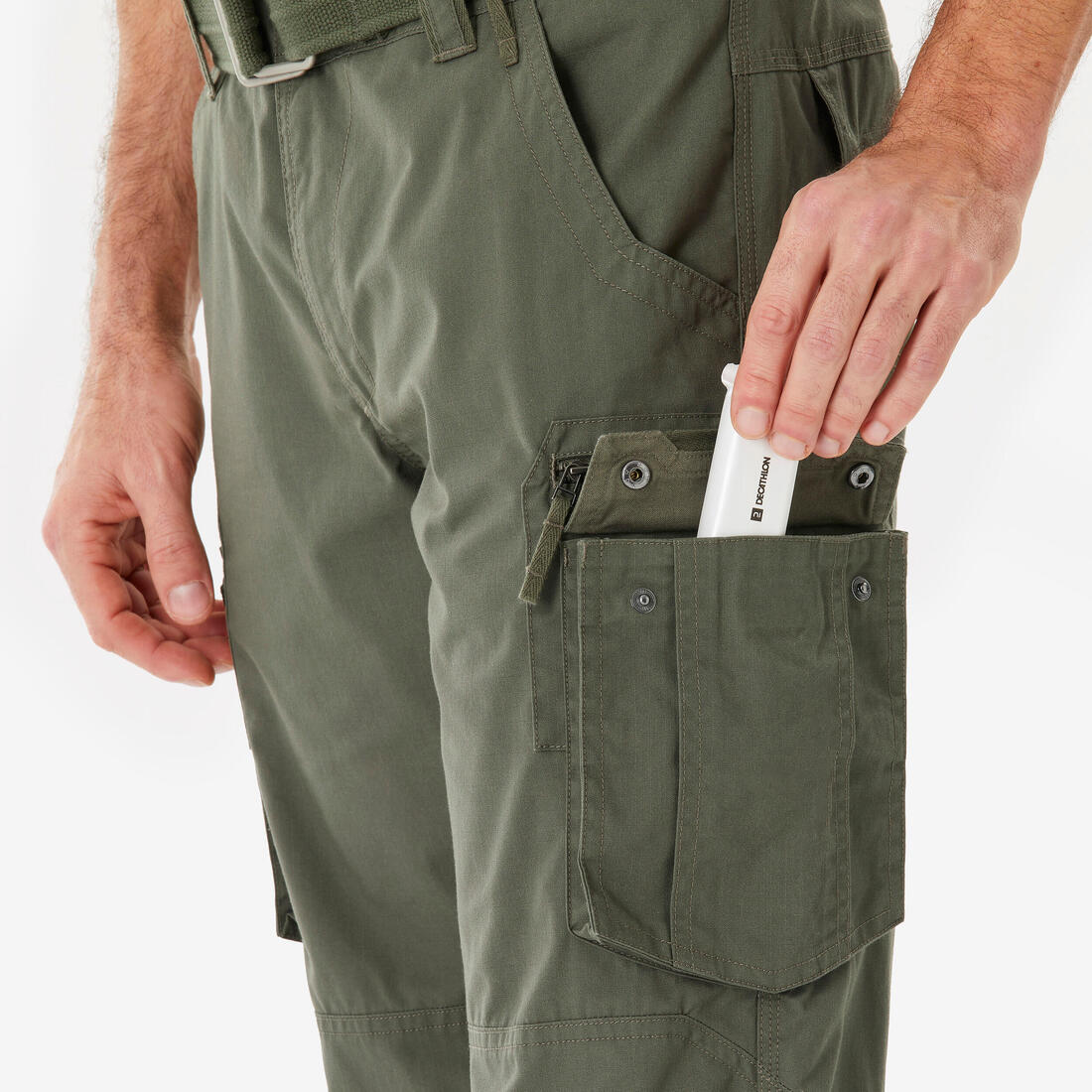 Pantalon cargo de trek voyage - travel 500 homme