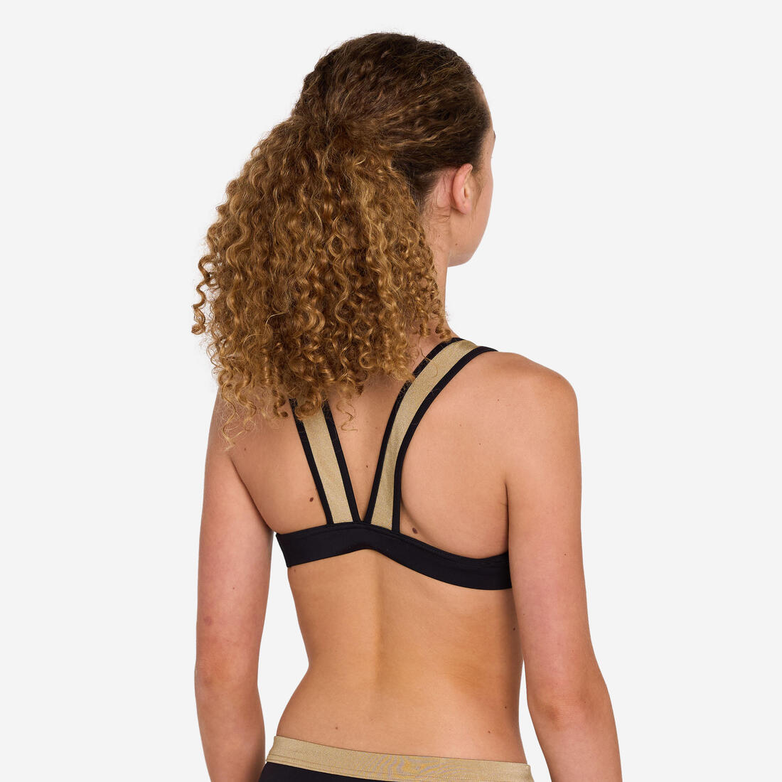 Haut de maillot de bain triangle fleuri surf fille, Lily vaya