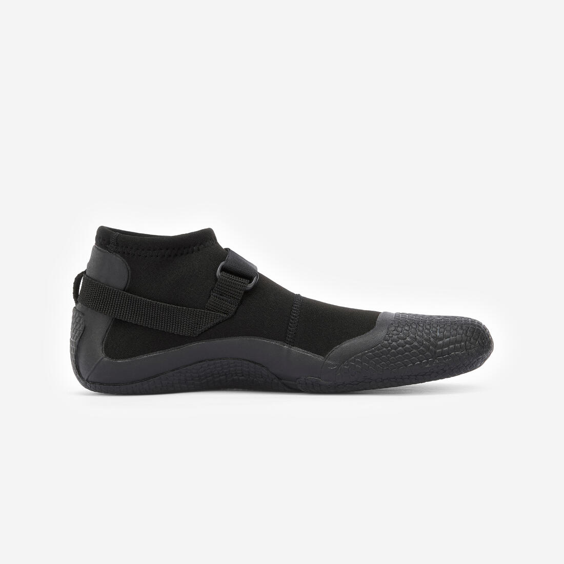 Chaussons bas de surf et windsurf caoutchouc naturel 3 mm - 100 noir