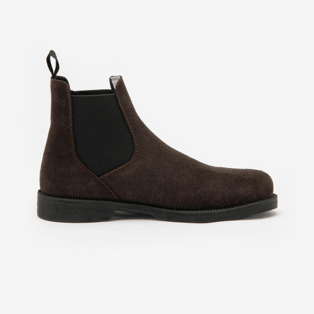 Boots équitation croute de cuir junior - 500 marron
