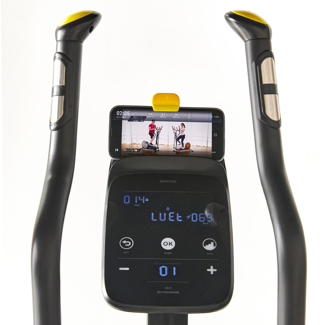 Vélo elliptique el540 noir auto-alimenté et connecté kinomap