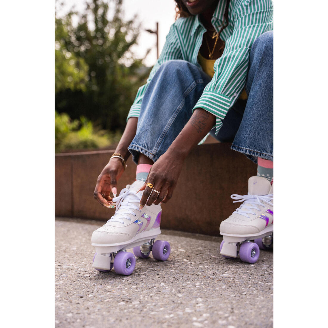 Patin à roulettes enfant QUAD 100 JR