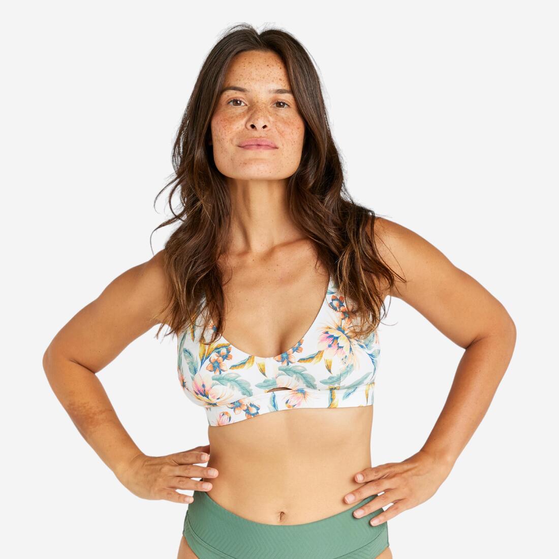 HAUT DE MAILLOT DE BAIN BRASSIÈRE DE SURF FEMME RÉGLABLE DOS AGATHA ANAMONES