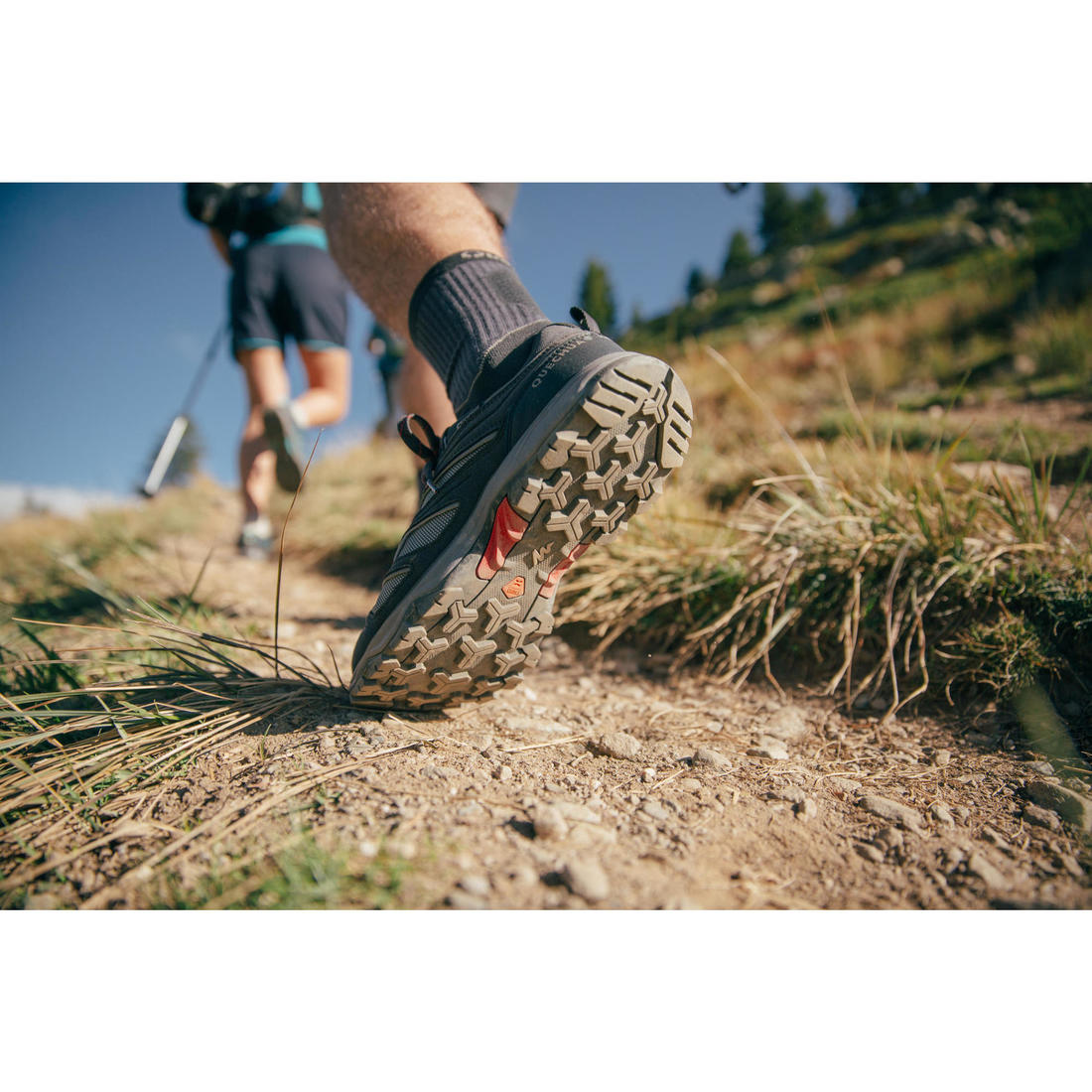 Chaussures imperméables de randonnée montagne - MH100 Bleu - Homme