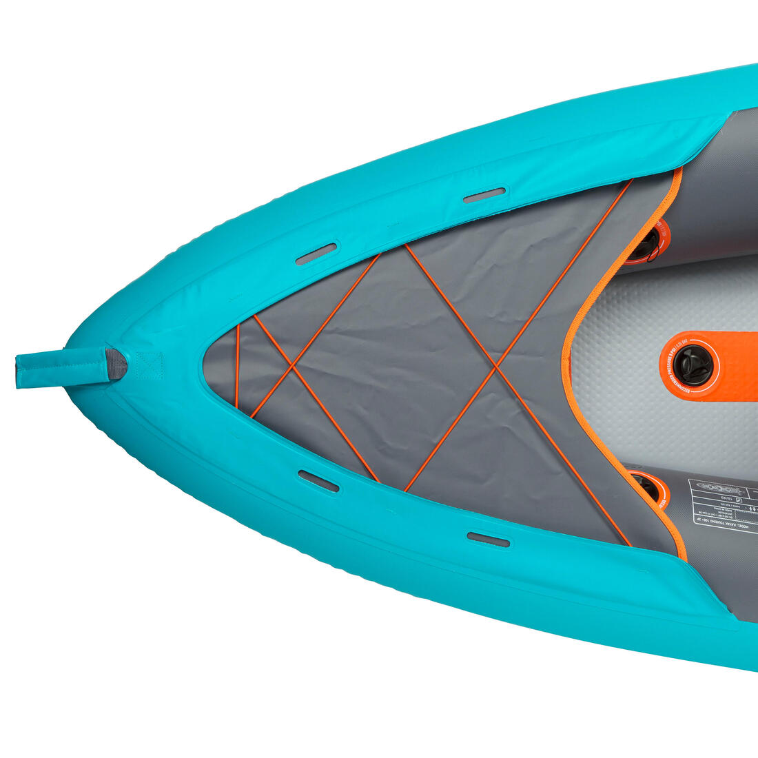 Canoë kayak gonflable 2/3 places - Tribord 100+ Bleu