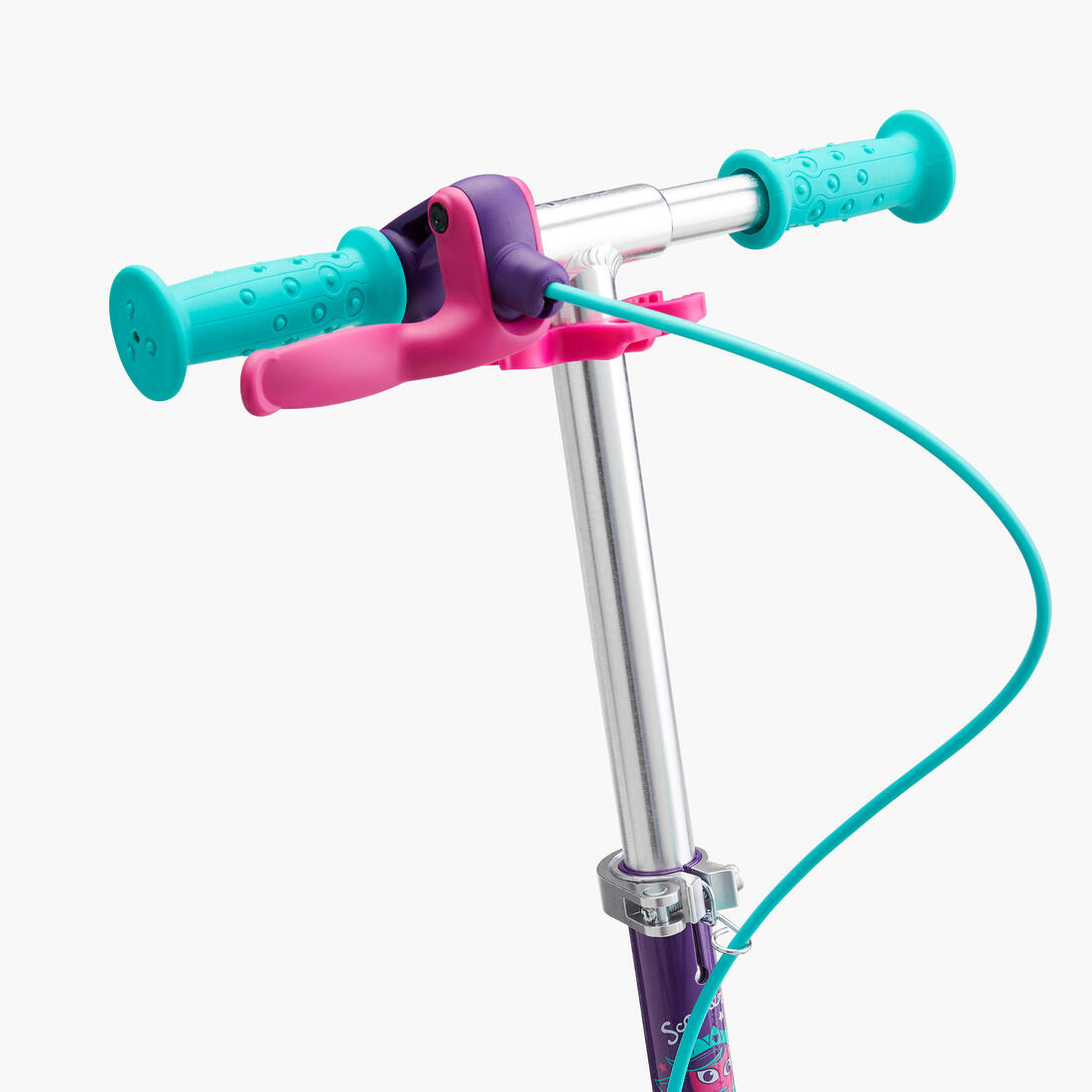Trottinette enfant play 5 avec frein - Blanche Violette