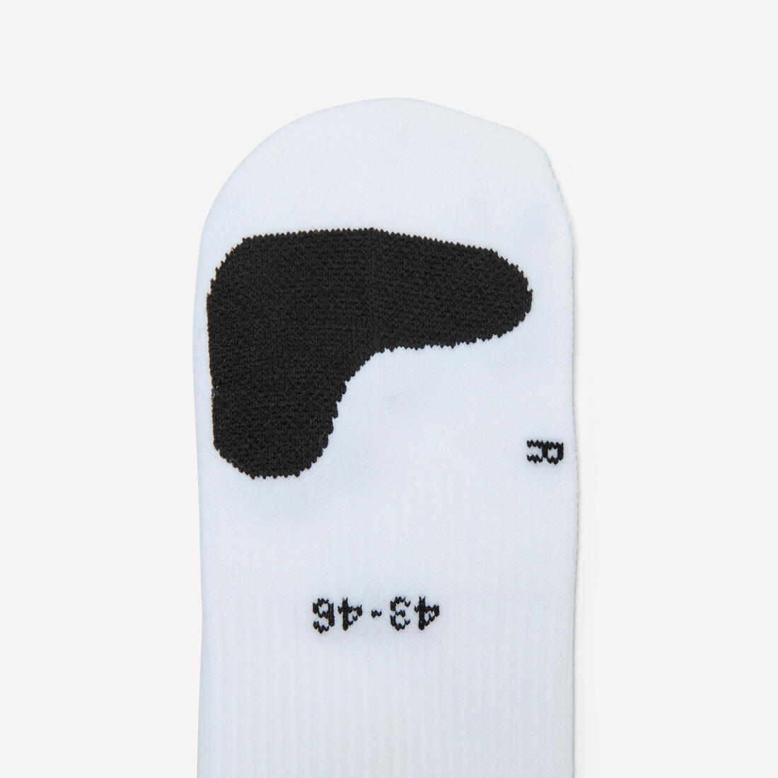 Chaussettes de fitness mi-mollet x5, noir imprimé