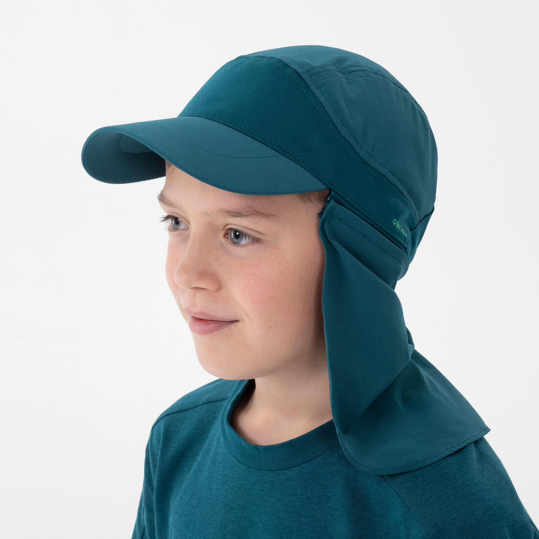 Casquette de randonnée nuque longue 7-15 ans, MH900 bleue