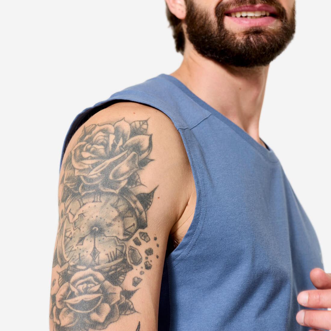 Débardeur extensible fitness homme - 500