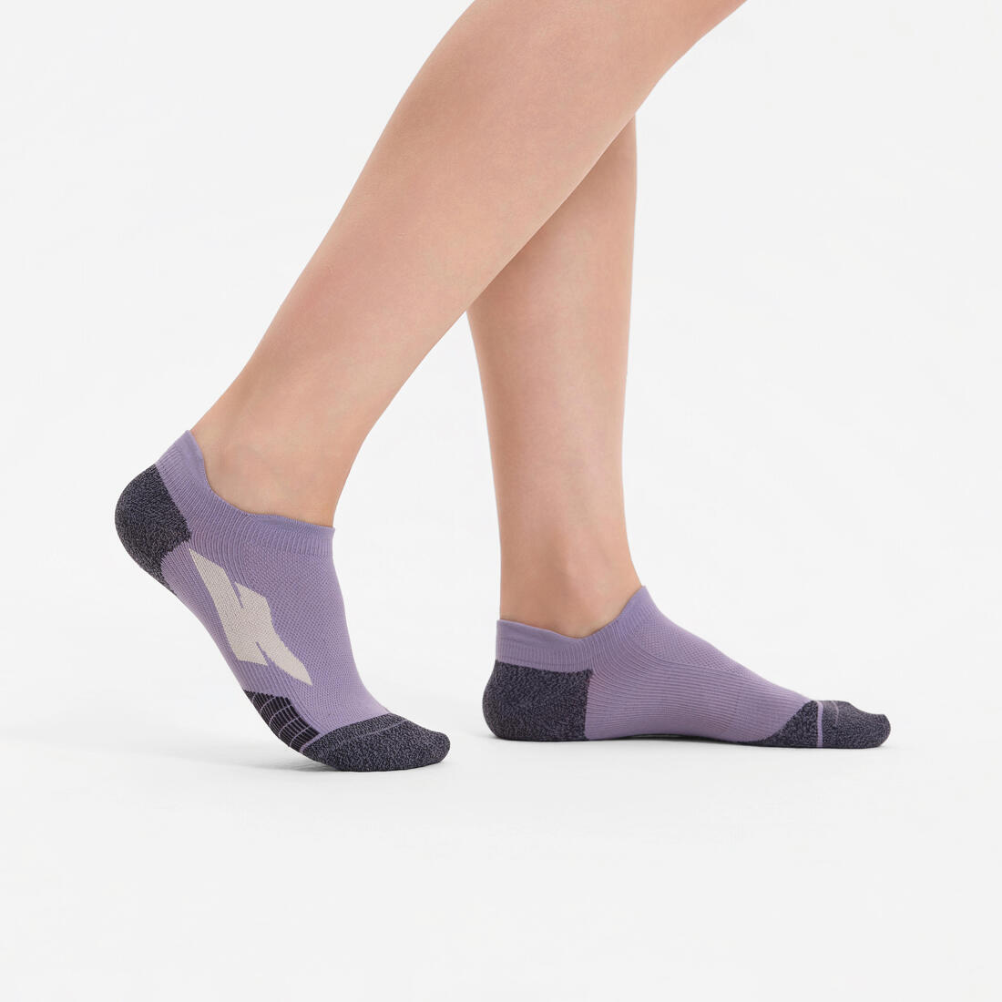 Chaussettes de running KIPRUN run900 fines invisibles violettes