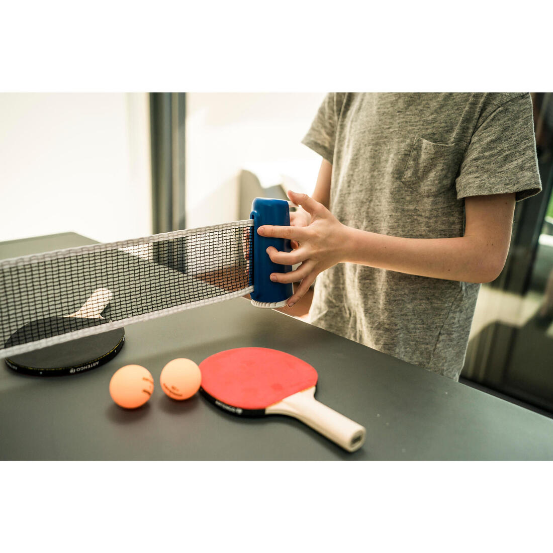 SET DE PING PONG ROLLNET SMALL + 2 RAQUETTES + 2 BALLES