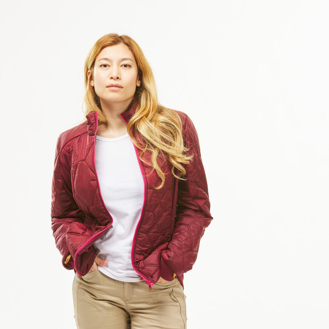 Veste 3en1 imperméable de randonnée - sh500 mountain -10°c - femme