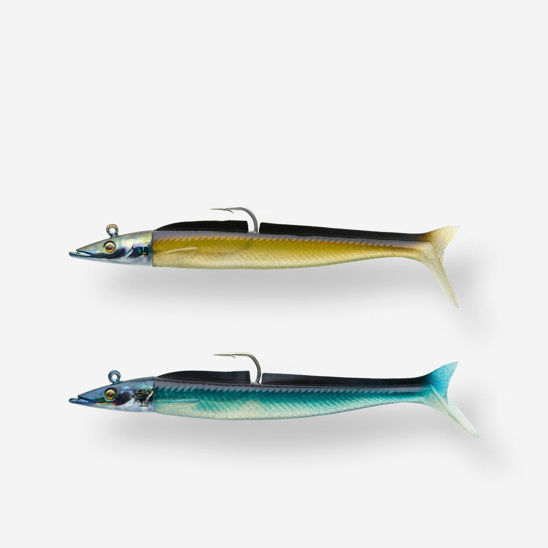 COMBO leurres souples shad lançon EELO 150 18gr FLASHY
