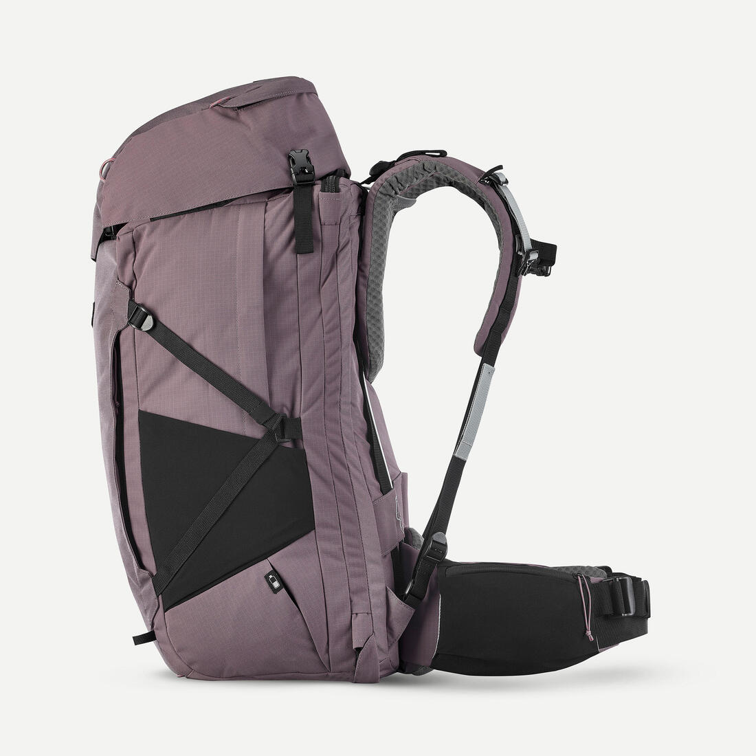 Sac à dos de voyage ouverture valise 60+6L femme, Travel 900 marron