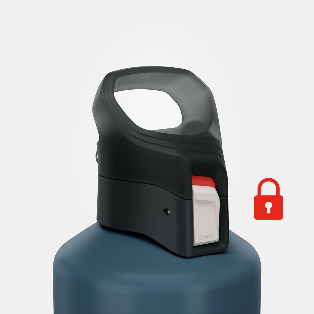 Gourde alu 1,5l avec bouchon à ouverture rapide pour la randonnée