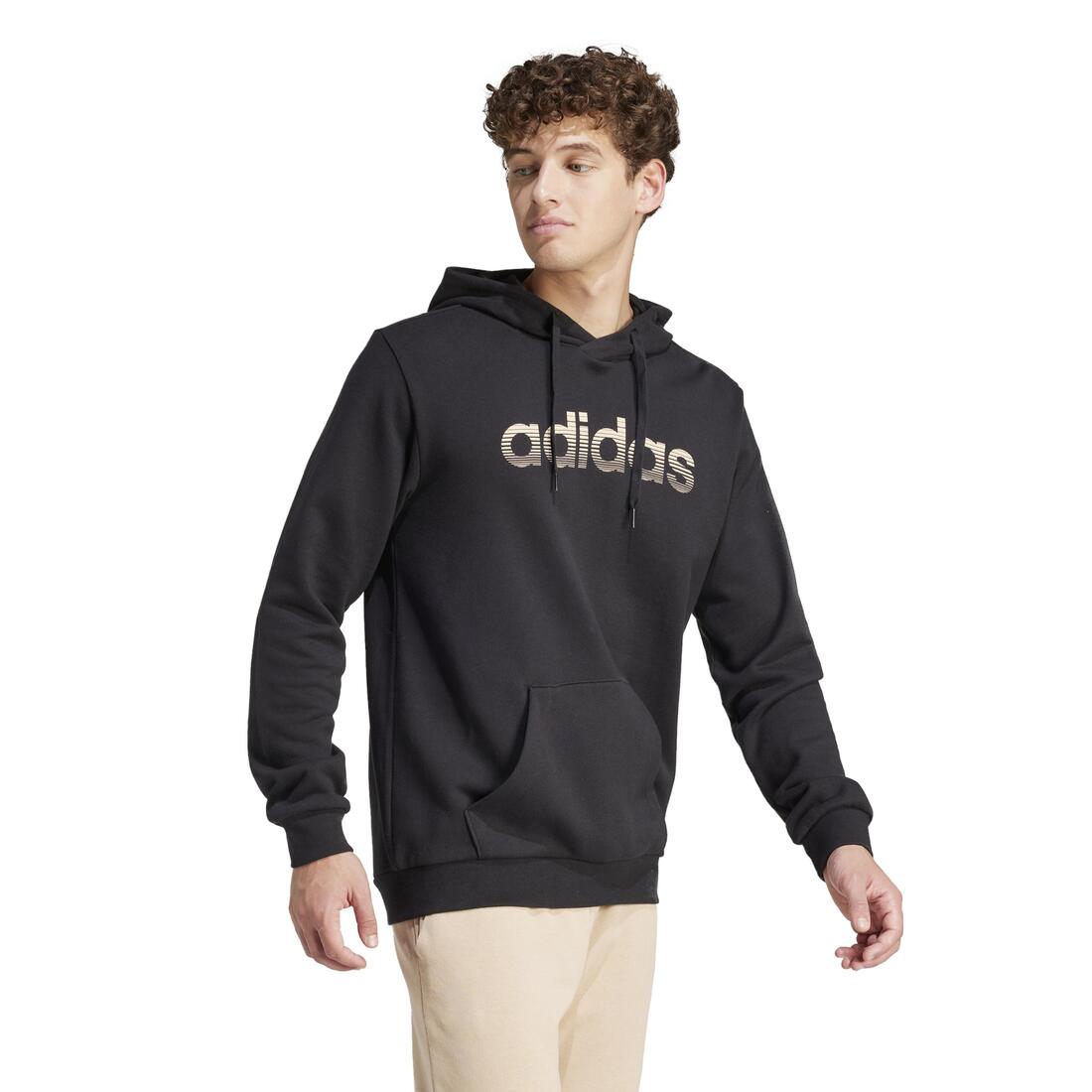 SWEAT-SHIRT A CAPUCHE DE FITNESS SOFT TRAINING ADIDAS HOMME NOIR