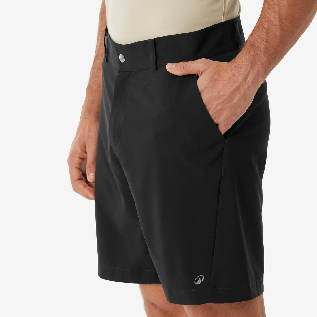 Short de randonnée homme, MH100 ESSENTIAL noir