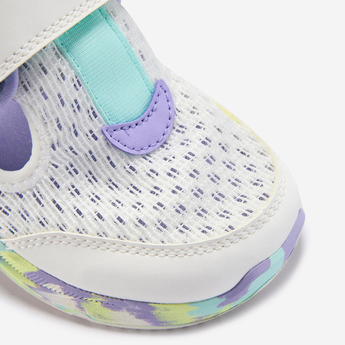 Chaussures Barefoot à scratch respirantes enfant, Stepper Fresh violet et