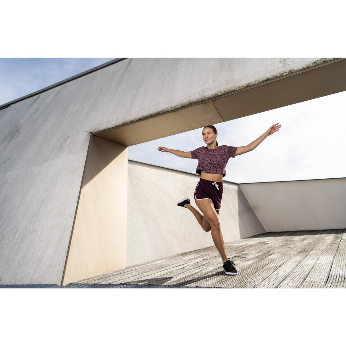 Short danse moderne taille haute - Femme - Noir
