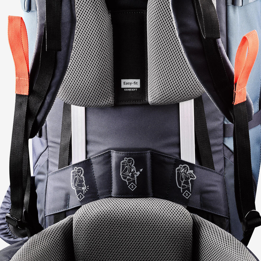 Sac à dos de trekking femme 60 l - mt100 easyfit